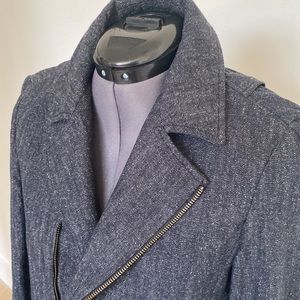 Billy Reid cotton/silk denim moto jacket